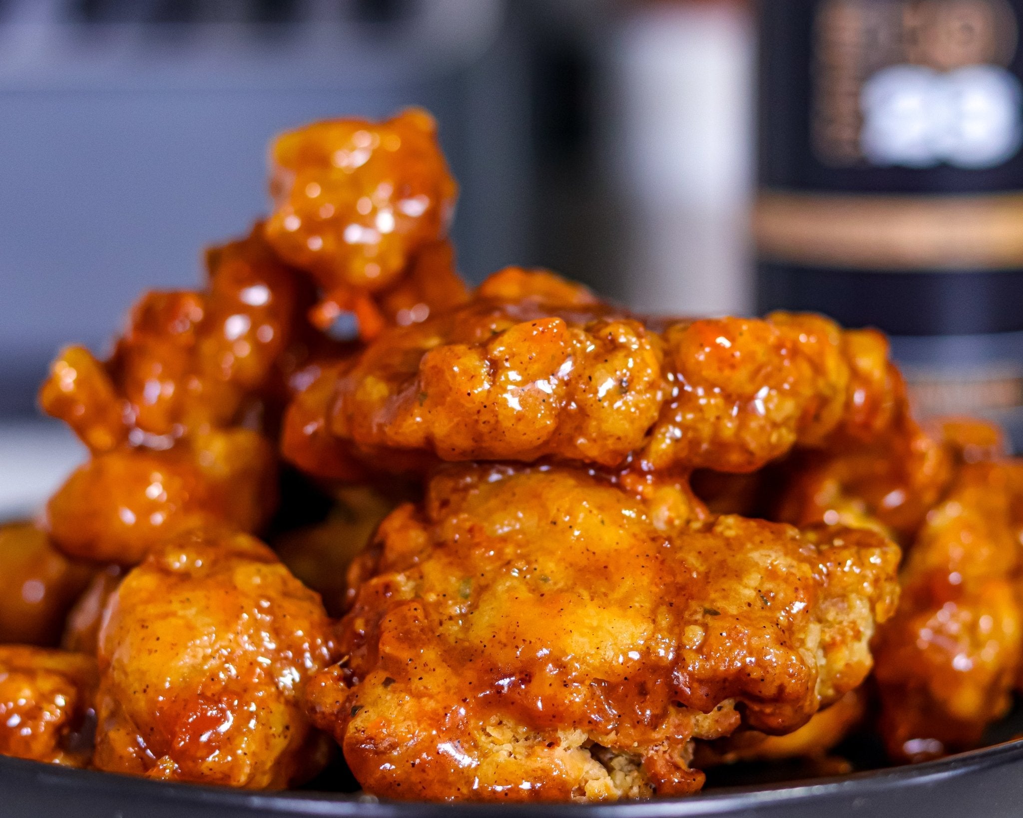 Candied Yam Glazed Boneless Chicken Wings - Station 1923