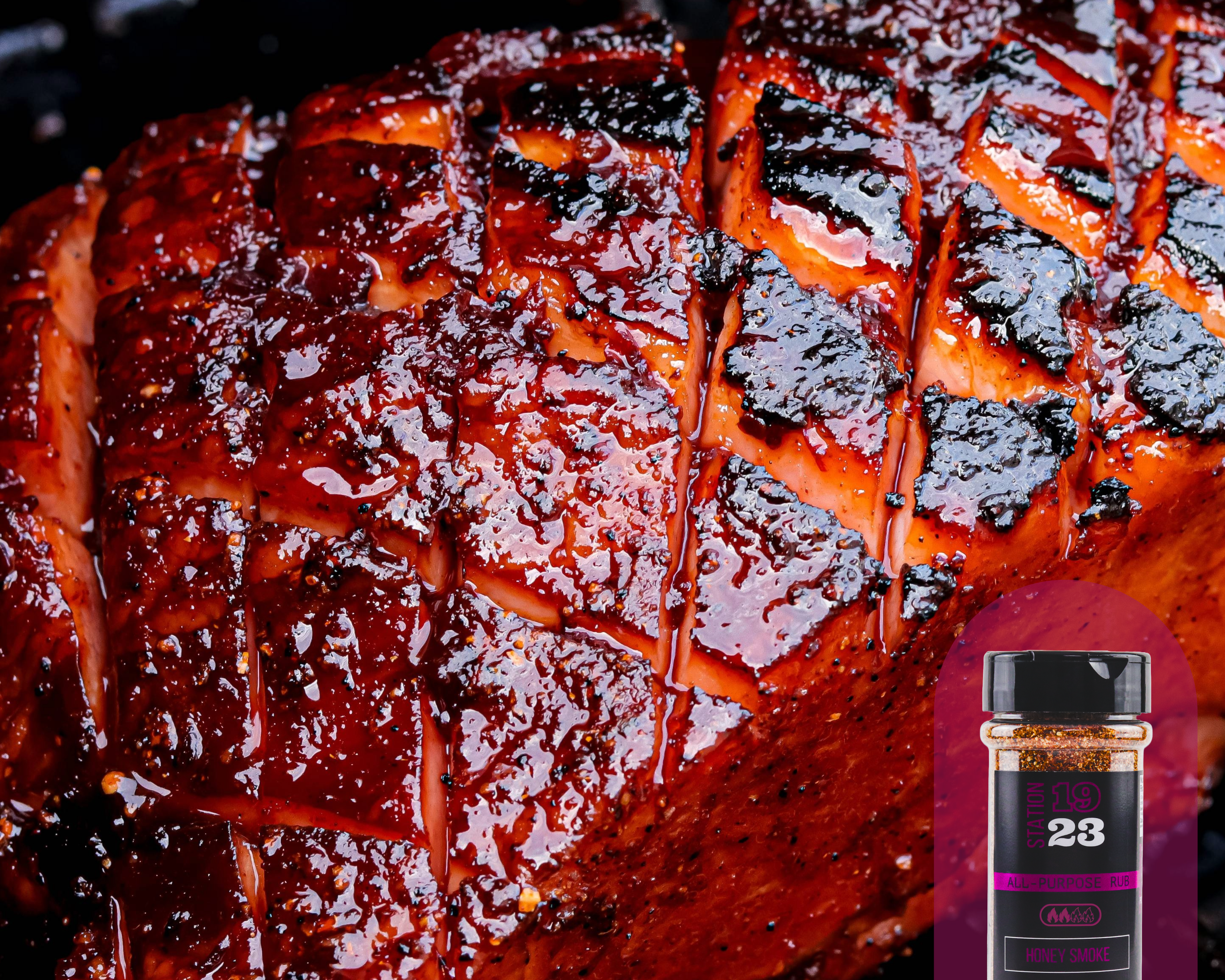 Double-Smoked Ham with Chipotle Cherry Glaze Recipe