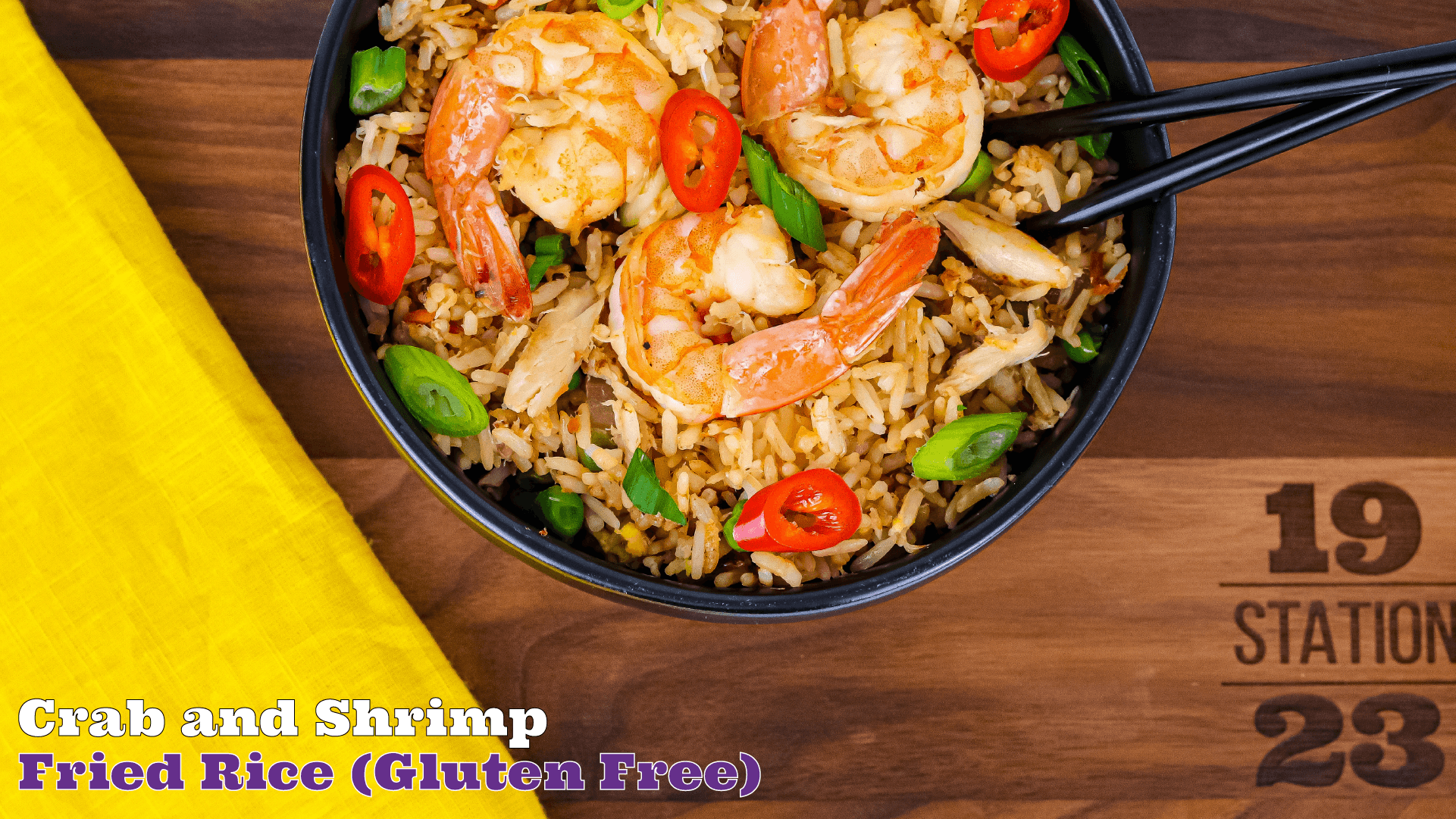 Better Than Takeout Crab & Shrimp Fried Rice | Gluten Free - Station 1923