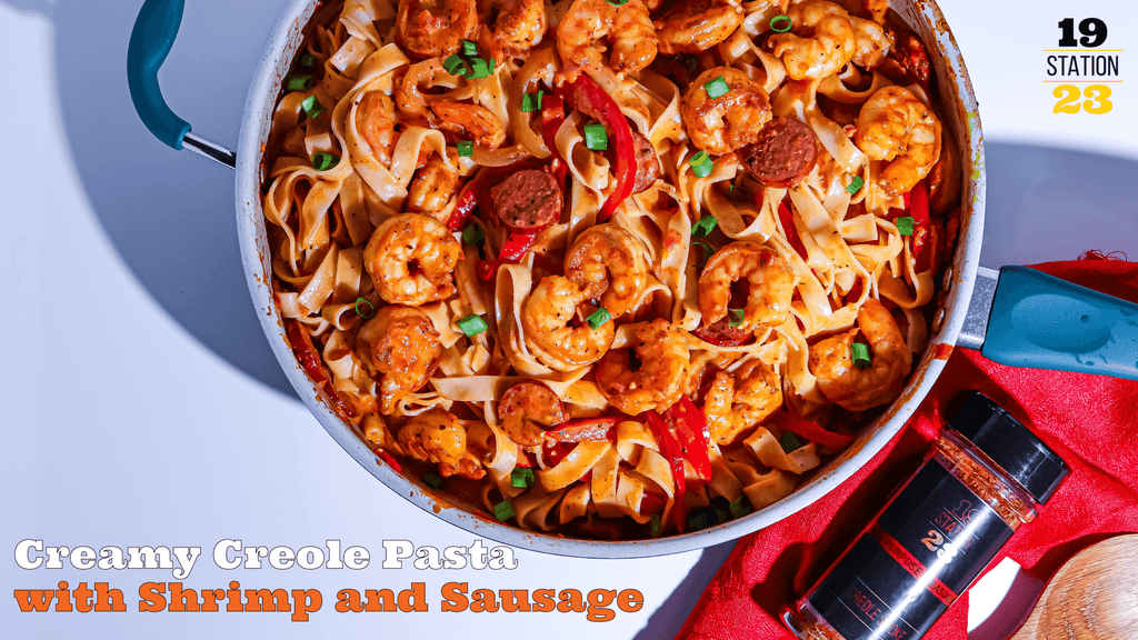 Creamy Creole Pasta with Shrimp and Sausage