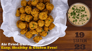Easy Air Fried Okra (Gluten Free, Too!)