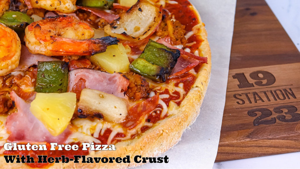 Gluten Free Pizza with Herb-Flavored Crust